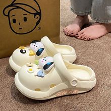 凉拖女外穿上班防滑小狗沙滩洞洞鞋头通勤百搭趣味夏季百搭包EVA