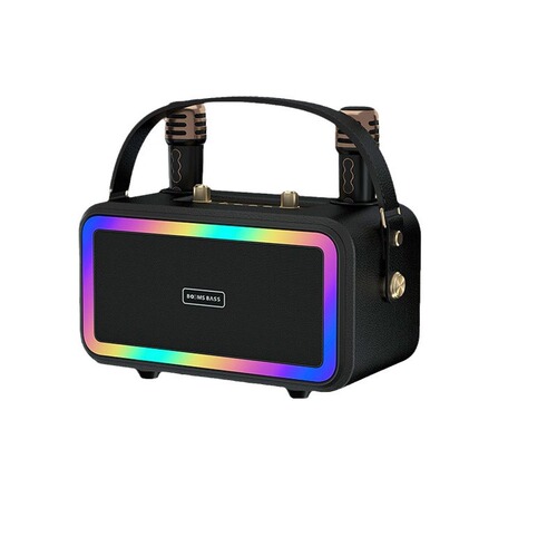 Booms bass M3201 Bluetooth audio microphone singing karaoke home retro speaker wireless microphone