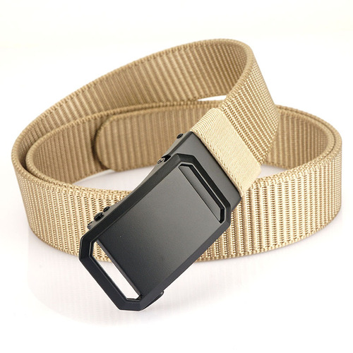  New Men's Nylon Casual Automatic Buckle Men's Belt Inner Belt Strong and Durable Smooth Belt Wholesale