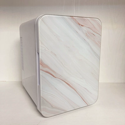 Soyuducular: Car Refrigerator for Dual Use in - marble-pattern-2-tempered-glass-panel-4l-us-gauge