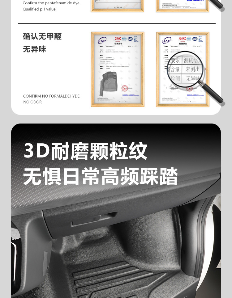Suitable for Foton Tuano PRO full surround modification first row decorative accessory package, TPE car floor mats