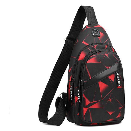 Men's Crossbody Bag Waist Bag Shoulder Bag with Multi-function for Travel and Daily Use, Casual and Business Style