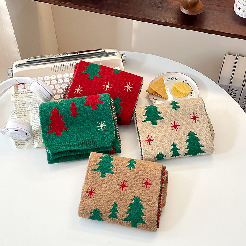 Cadeau de Noël Écharpe pour enfants Écharpe coupe-vent épaisse et chaude pour bébé garçon et fille_voghion.com