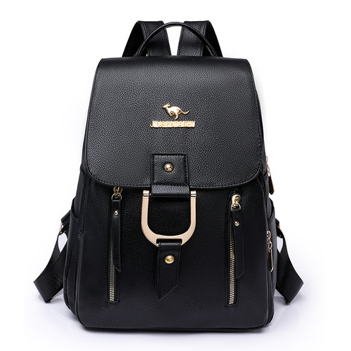 Ladies Double Shoulder Bag High-Quality Multifunctional Large Capacity Backpack 2025 Spring Stylish Fashion Casual Bag