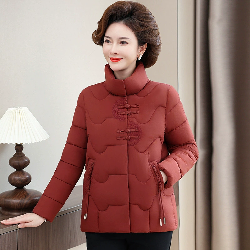 Short down jacket for mother, 2024 years, 50 years, for middle age, plus size