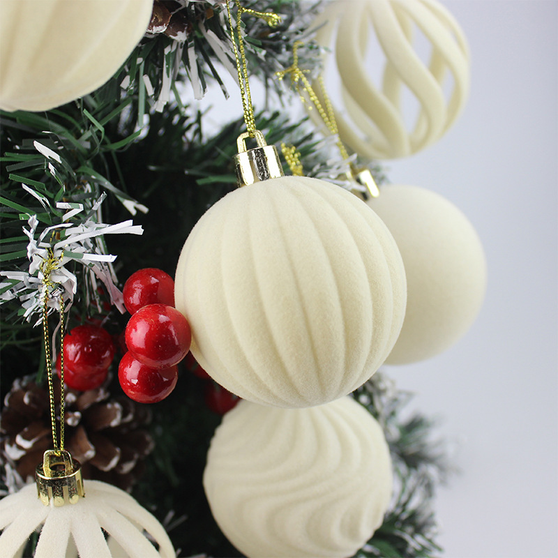 Navidad, accesorios de Navidad, decoraciones navideñas, flocado, colgantes de Navidad, colgantes de decoración del árbol de Navidad