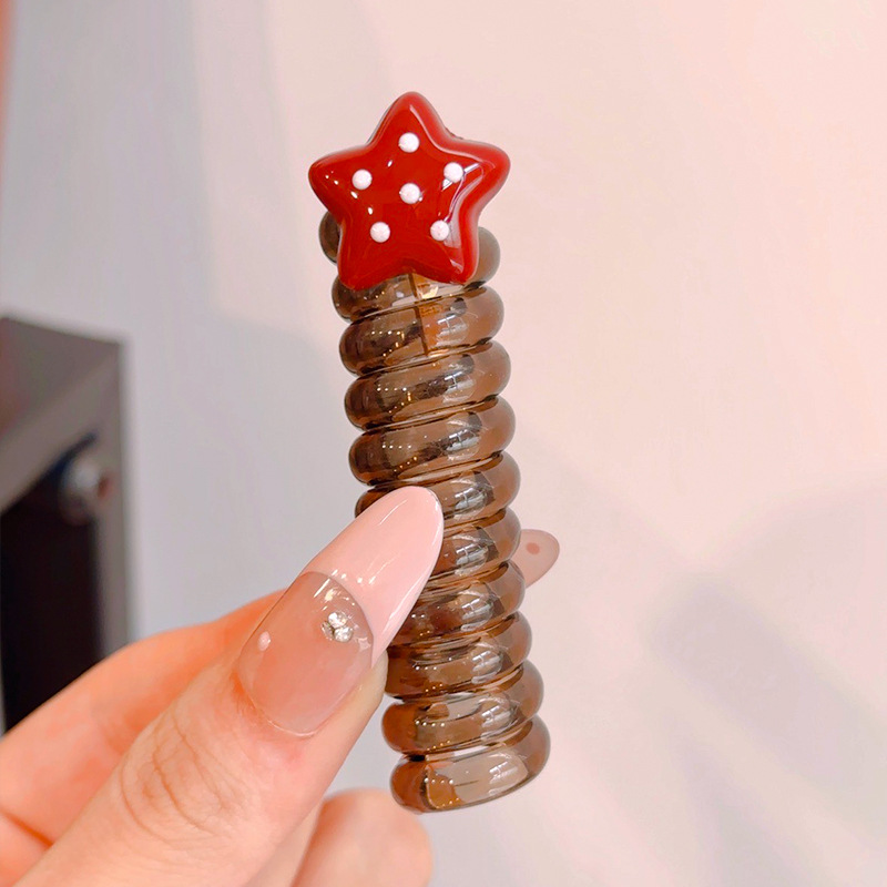 Línea telefónica coreana, lazo para el cabello, cuerda para el cabello duradera, cordón para el cabello trenzado, joyería para el cabello, banda de goma de alto valor, accesorios para el cabello para niños, lote