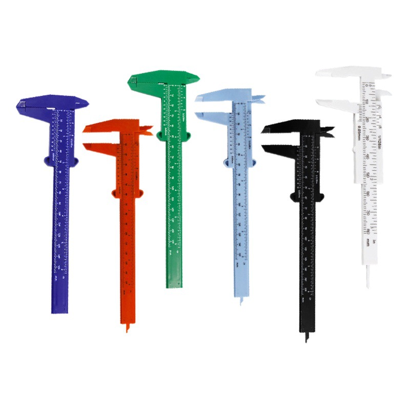 Calibrador de Vernier de plástico tatuaje bordado ceja regla ceja dibujo tarjeta pinza ceja dibujo ayuda herramienta