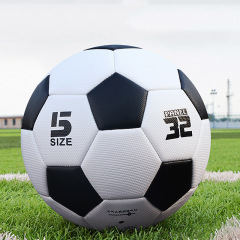工場直販 4号、5号、3号 サッカー 大人 小中学生 トレーニング競技 白黒 PVC ミシン縫い PU