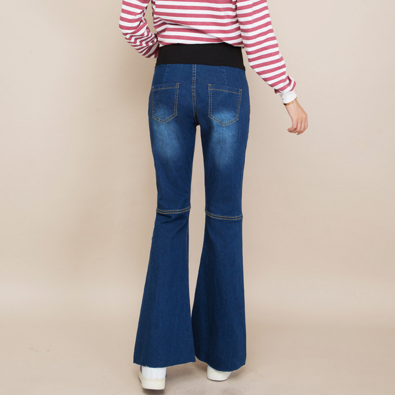 Pregnant Women Jeans Autumn Maternity Pants Stretch Fashion Outer Wear Flared Pants Loose Maternity Autumn Factory Custom Pregnant Women Jeans Autumn Maternity Pants Stretch Fashion Outer Wear Flared Pants Loose Maternity Autumn Factory Custom