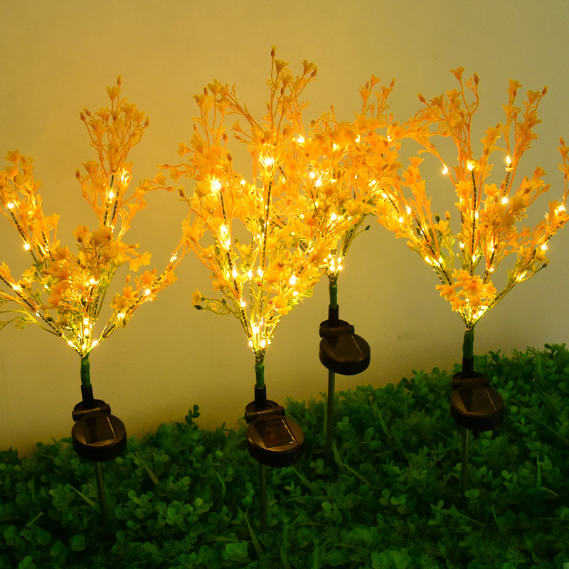 lámpara solar de imitación de wisteria lámpara de suelo impermeable al aire libre lámpara de césped lámpara de jardín lámpara de decoración de jardín súper brillante