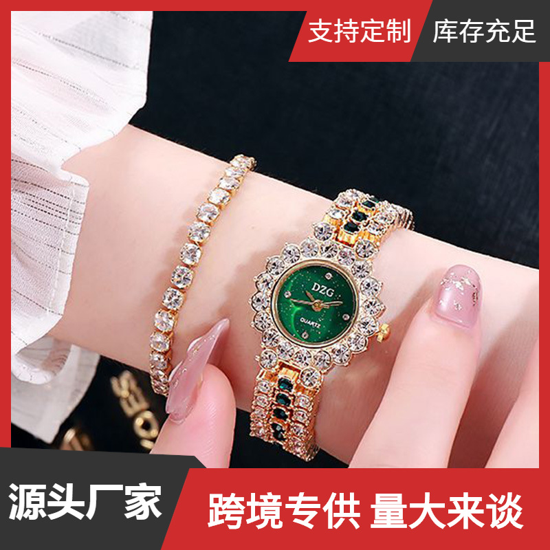 Tennis Chain Wrist watch set diamond-set...