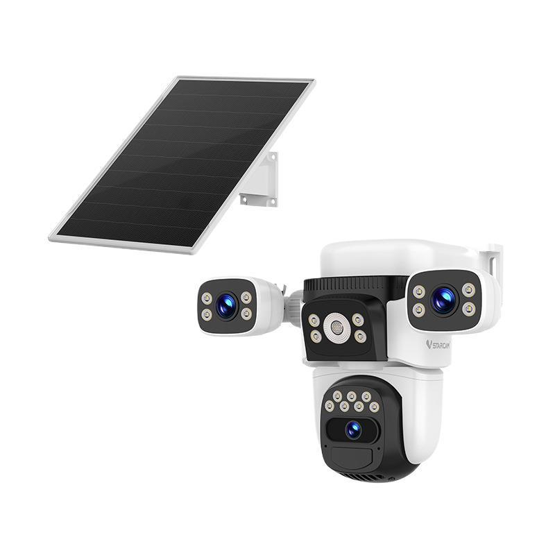 4Gフリーデータソーラー監視カメラ屋外3画面果樹園カメラモニター、電気とネットワーク不要|undefined