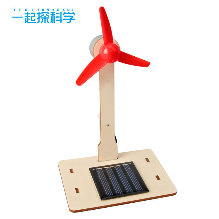 Windmill toy solar-powered