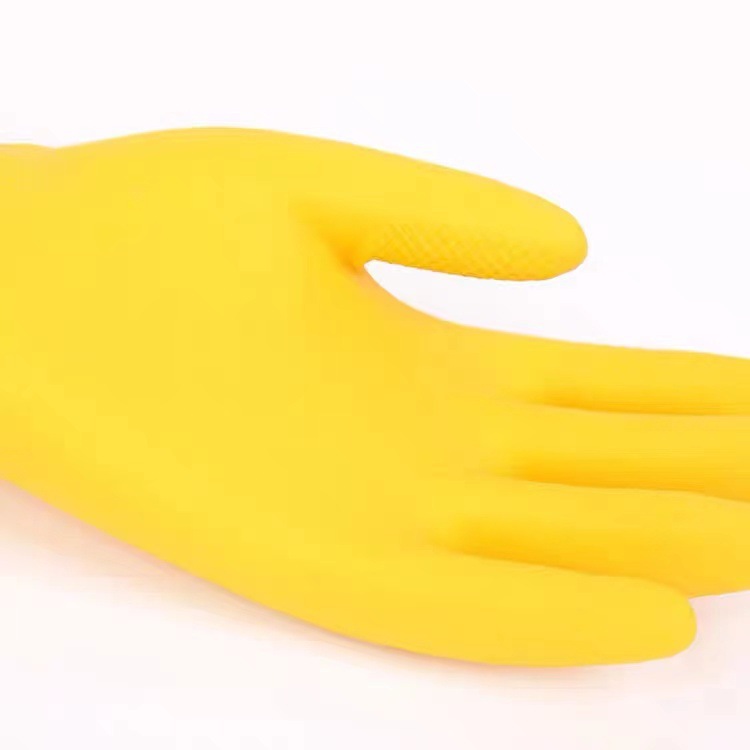 <unk> guantes de látex de tendón de toro industriales de limpieza doméstica lavandería guantes impermeables de goma resistentes a ácidos y álcali guantes de lavado de platos