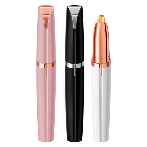 Electric eyebrow trimmer lipstick rechargeable electric eyebrow trimmer nose hair trimmer ladies eyebrow trimmer pen hair removal and shaving