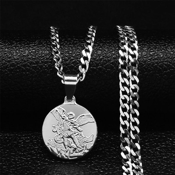 retro women's necklace stainless steel