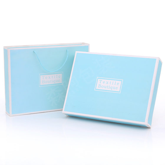 Towel bath towel packaging gift box empty box wedding birthday gift return gift handbag carton gift box wholesale