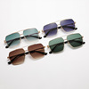 Fashionable square sunglasses, trend brand glasses, 2023, European style