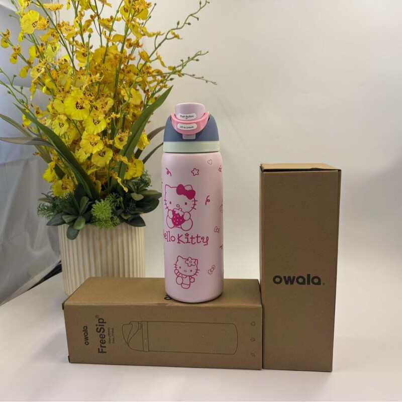 新款Owala32oz24oz运动水壶304不锈钢保温杯户外便携手提式双饮杯|undefined