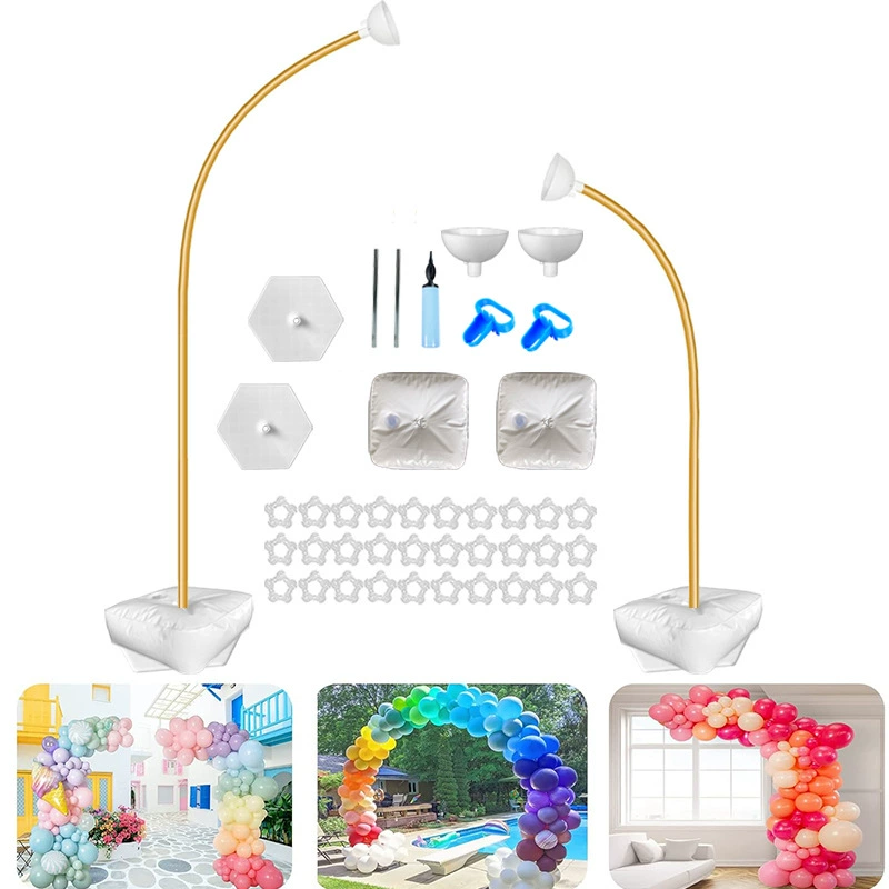 Комплект арки воздушного шара Алюминиевая пластиковая трубка кронштейн свободной изгибаемой формы кронштейн колонны воздушного шара Арка воздушного шара макет дня рождения