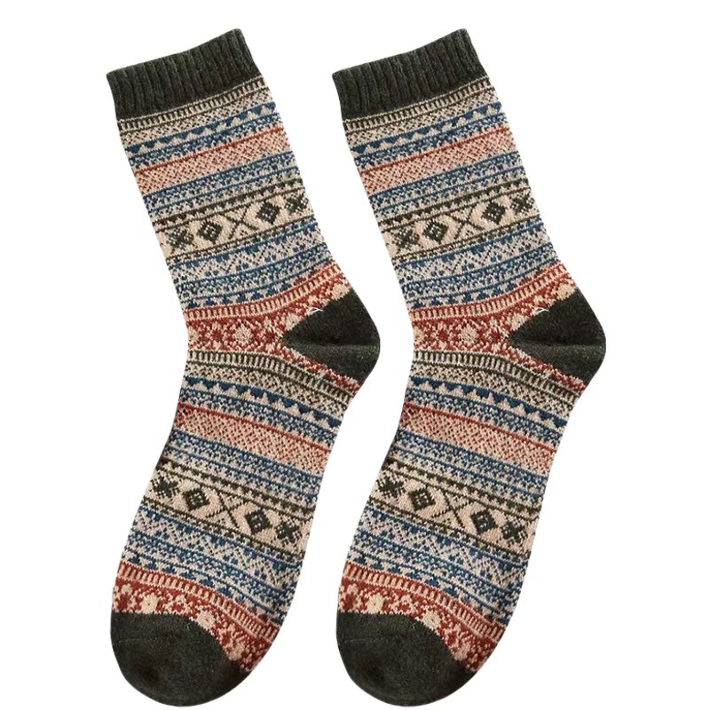 Зимние носки из кроличьей шерсти, мужские теплые мягкие носки-трубки, дрожащий звук, чистые красные хлопковые носки, взрывы, женские носки, носки U-Tide, производители G