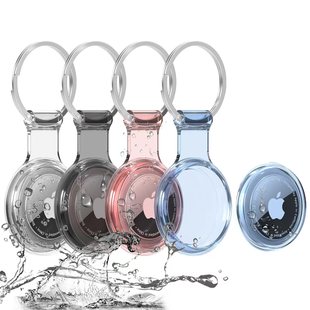 Applicable to airtag protective case Apple anti-lost positioning tracker all-inclusive TPU Waterproof protective case keychain