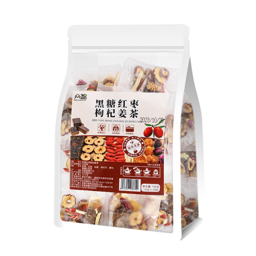 Brown sugar, red dates, wolfberry, ginger tea, brown sugar, ginger and date tea, shredded ginger goddess health tea, dried dates, beauty tea, rose tea