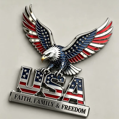 In Stock Usa Faith: Body sticker