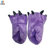 跨境毛绒秋冬季居家室内卡通棉花拖鞋防滑保暖全包仿兔毛促销礼品