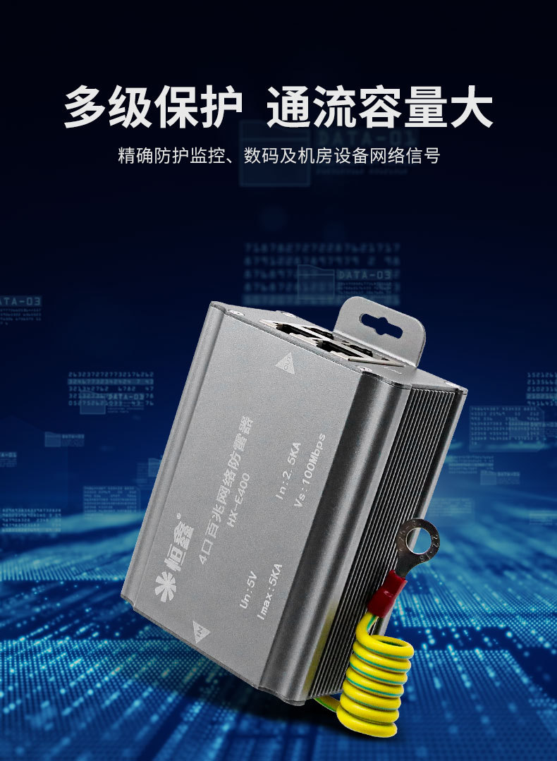 4口网络防雷器