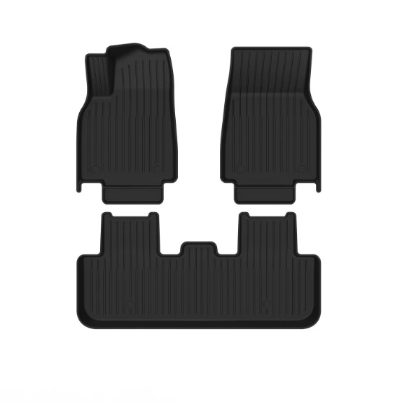 Three-piece floor mat set (main driver+passenger driver+rear seat)