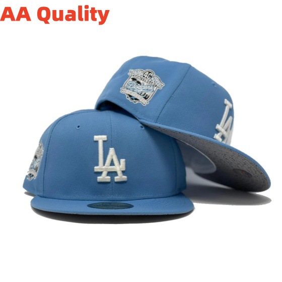 Sombreros de béisbol SOX completamente cerrados y no ajustables transfronterizos, a hombres y mujeres les gusta usar sombreros de ala plana de los Dodgers