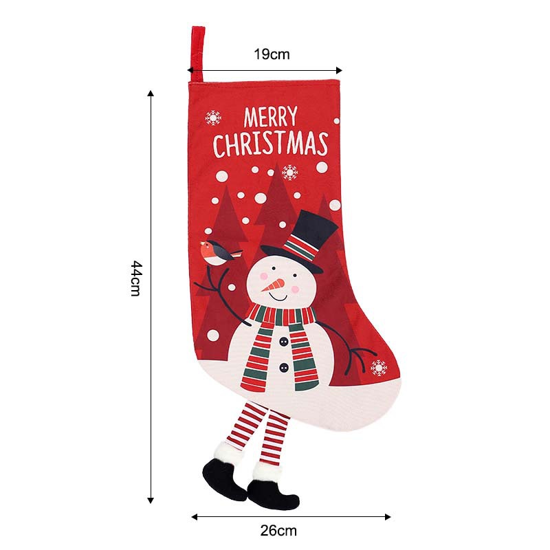 Calcetines de Navidad transfronterizos calcetines de regalo para niños colgantes de árbol de Navidad bolsas de caramelo decoración colgantes de decoración para el hogar de Navidad image 7