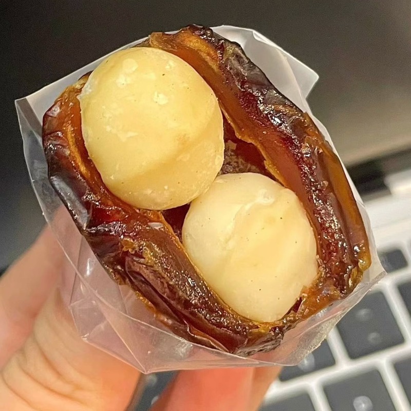 ドライナツメヤシ、マカダミアナッツ、ネットセレブスナック、個包装ドライナツメヤシ、マカダミアナッツ|undefined