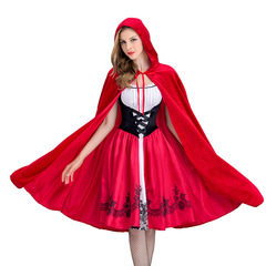 歐美萬聖節小紅帽服裝成人cosplay派對服裝歐美亞馬遜熱銷推薦款