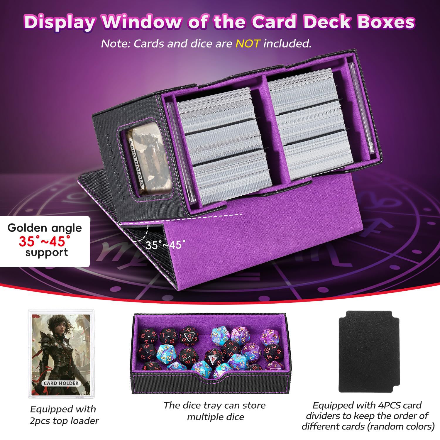 Export-quality High-end PU Leather 260+ Game Magic: The Gathering Multi-window Box, Card Storage Box_voghion.com