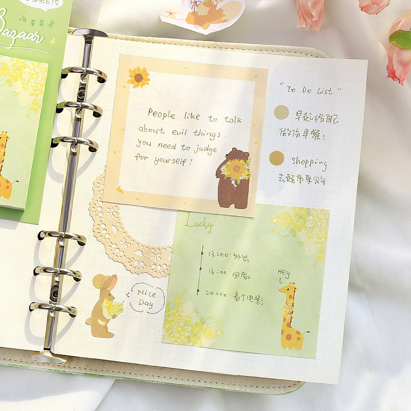 NOTA PARA POST-POST Starlight Feria serie japonesa adorable animal material de cuentas de mano Memorando nota