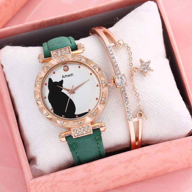 Casual Gato Hebilla Cuarzo Relojes De Mujer display picture 2