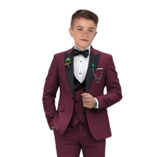 2025 New Boys' Aliexpress Suit Cross-Border Foreign Trade Boys' Birthday Campus Event Host Suit Suit