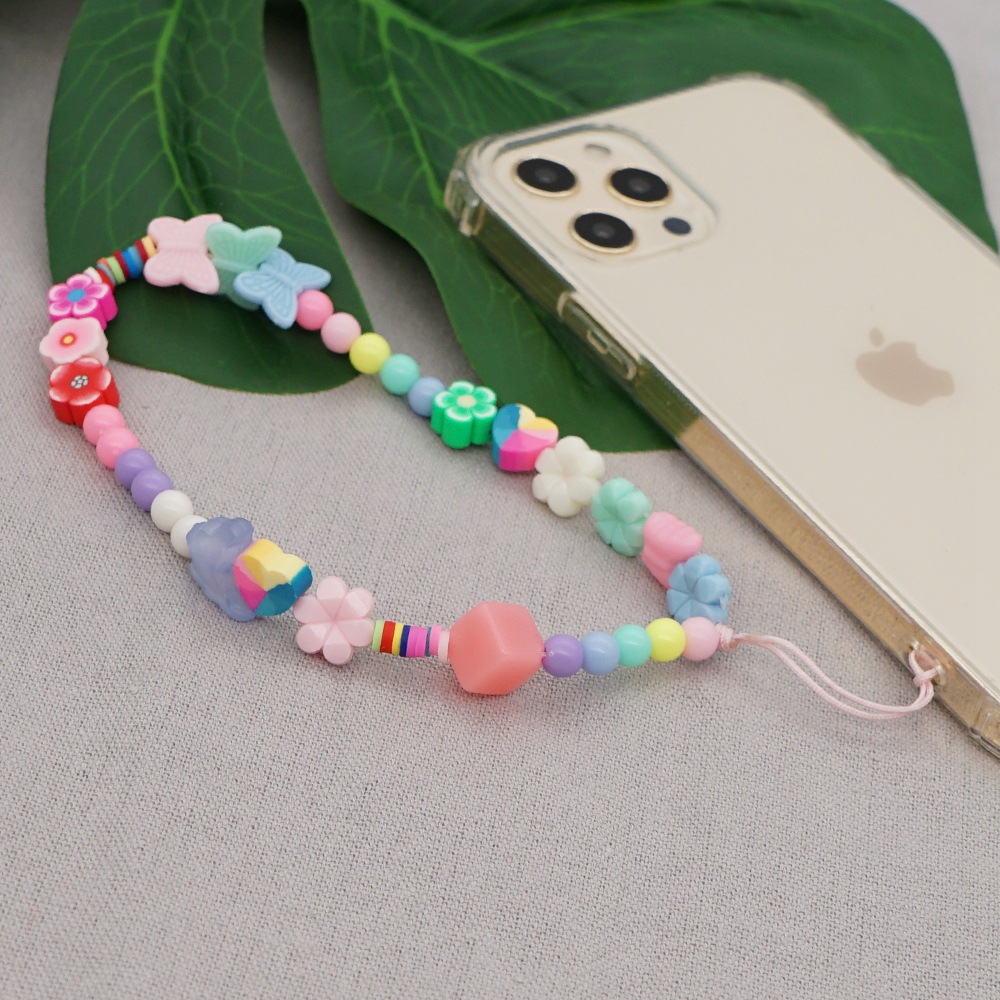 rope Chain Material Bohemian Soft  Flower Daisy Mobile Phone Lanyard
