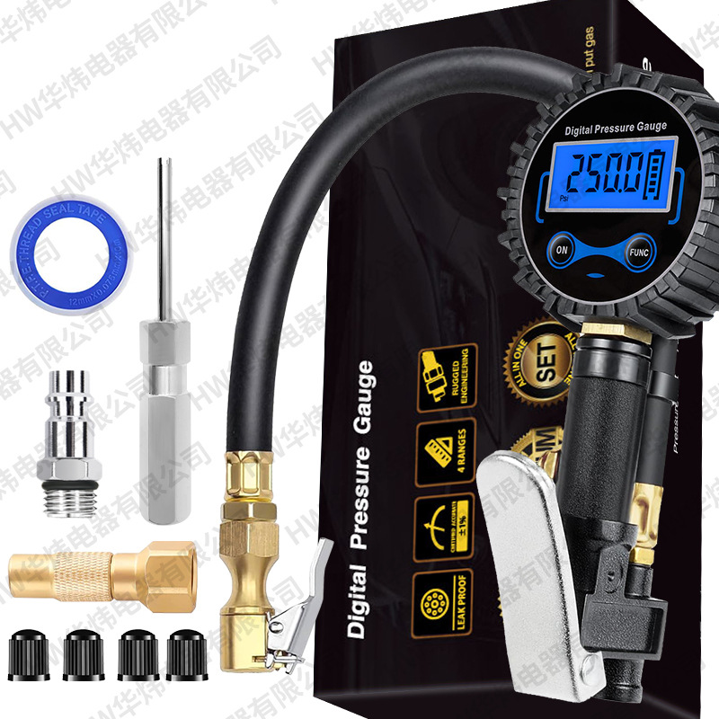 유럽 ​​표준 인플레이션 미터 세트(3-250PSI 범위)