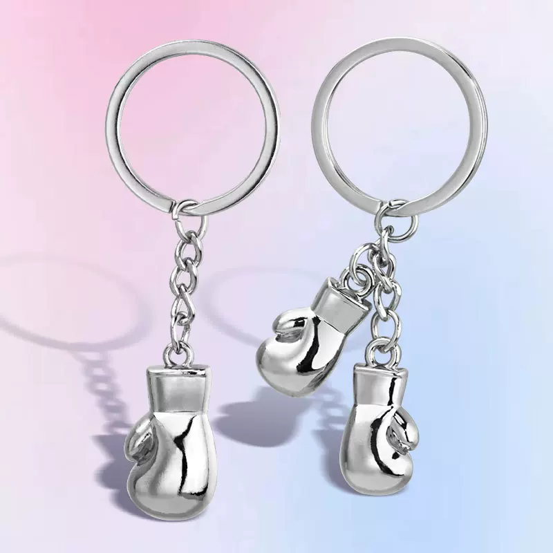 拳击手套钥匙扣博击馆会员活动赠送礼品仿真健身器材钥匙扣定制