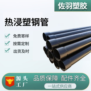 Hot-Dip Plastic Composite Steel Pipe Steel Threading Pipe Plastic Power Cable Protection Pipe N-Hap Rail Steel Pipe Wholesale
