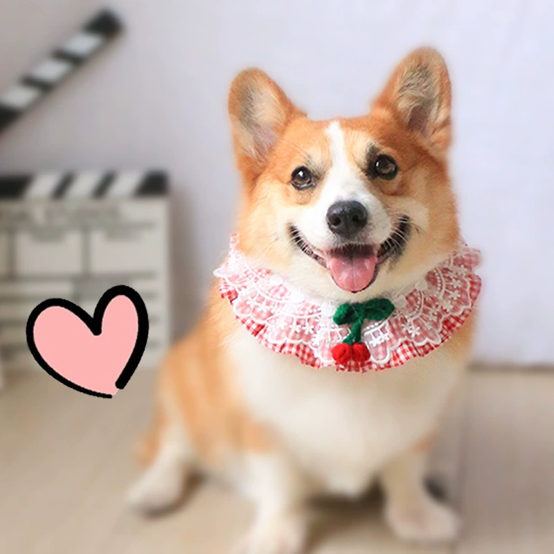 Домашние животные собаки рот полотенце треугольное полотенце коки Тедди маленький собачий щенок милые украшения кошачий нагрудник лето