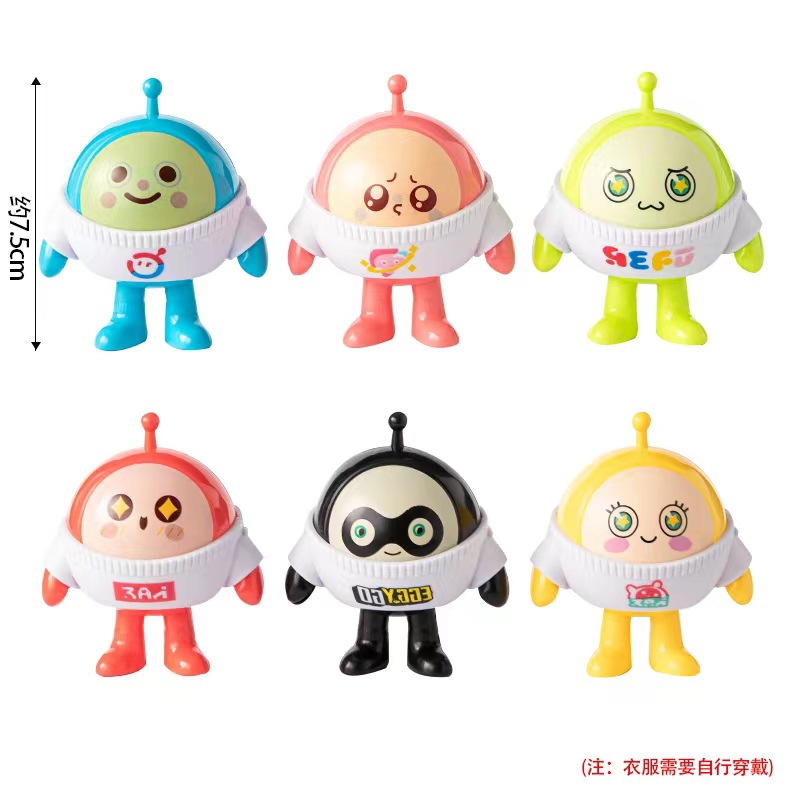 플라스틱 대형 드레싱 에그 6개 세트 1세트