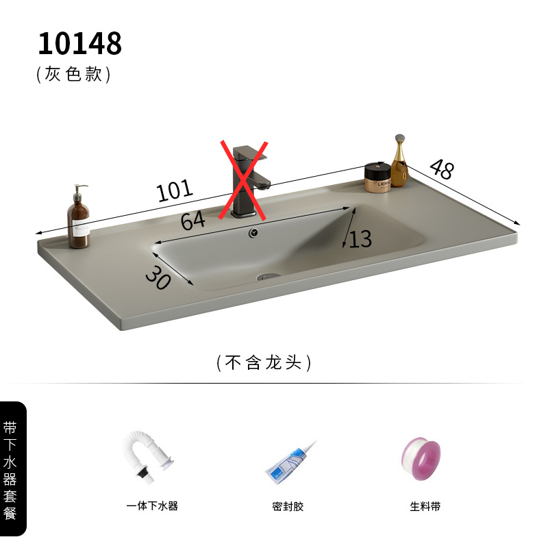 10048 lavabo de cerámica gris