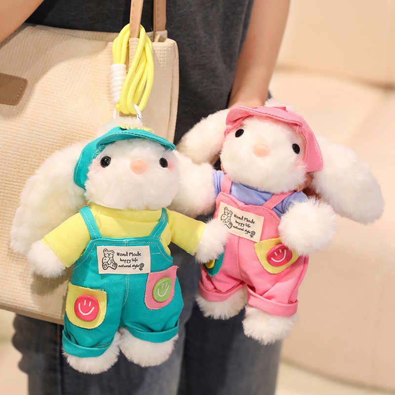 Nuevo lindo cambio West Highland peluche muñeca colgante llavero al por mayor bolsos de chicas colgante muñeca al por mayor