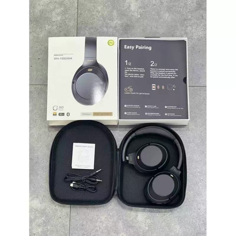 跨境新款适用WH-1000XM4 头戴式ANC降噪真无线蓝牙耳机全包耳机|undefined