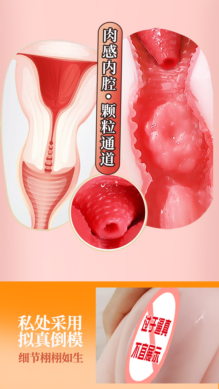 Jiuai Xiaomanzi Half-Body TPE Male Masturbator with Realistic Buttocks and Vaginal Entry — detail image 5